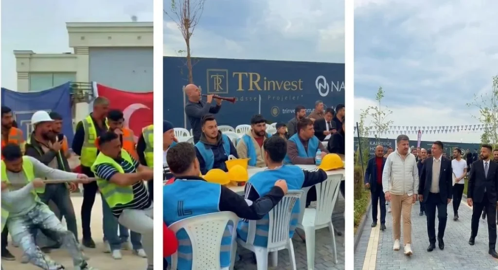 TRinvest şantiyesinde 1 Mayıs etkinliği düzenlendi