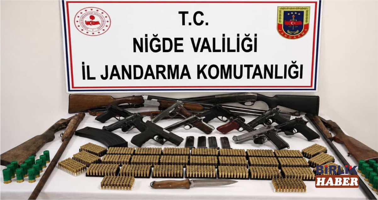 Aksaray, Konya ve Niğde’de Eş Zamanlı Silah Operasyonu