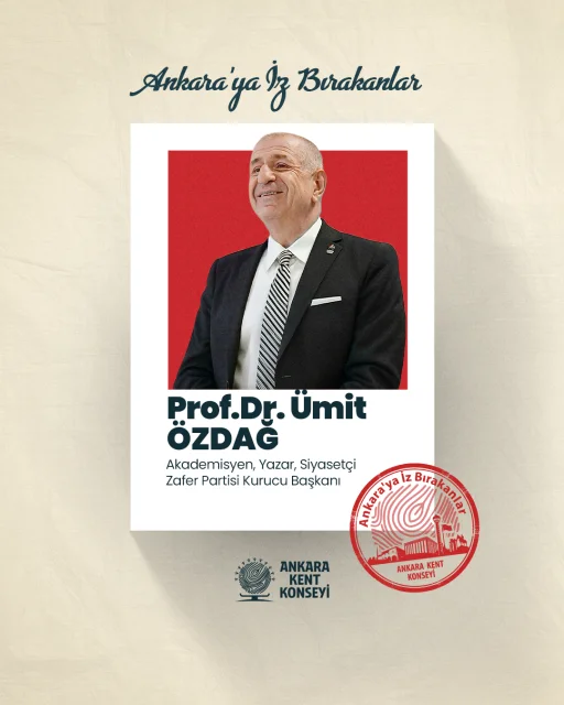 AKK Ankara’ya İz Bırakanların konuğu Prof. Dr. Ümit Özdağ oldu