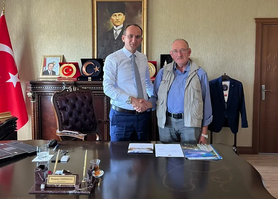 BHA Muhabiri Özcan’dan Kaymakam Sarıdoğan’a hayırlı olsun ziyareti