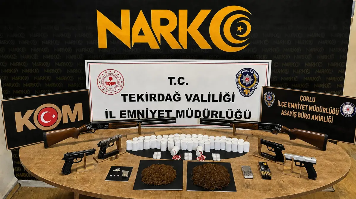 Tekirdağ’da uyuşturucu operasyonları: 13 tutuklama