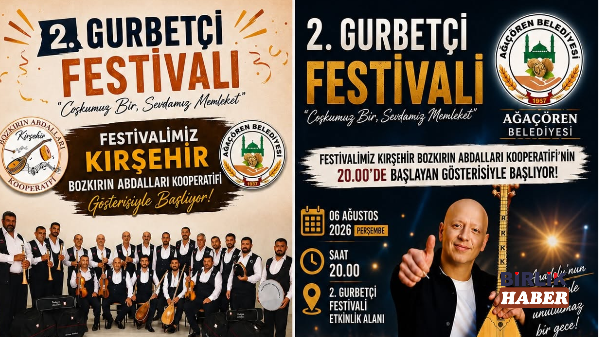 Ağaçören’de 2. Gurbetçi Festivali Coşkusu Başlıyor!