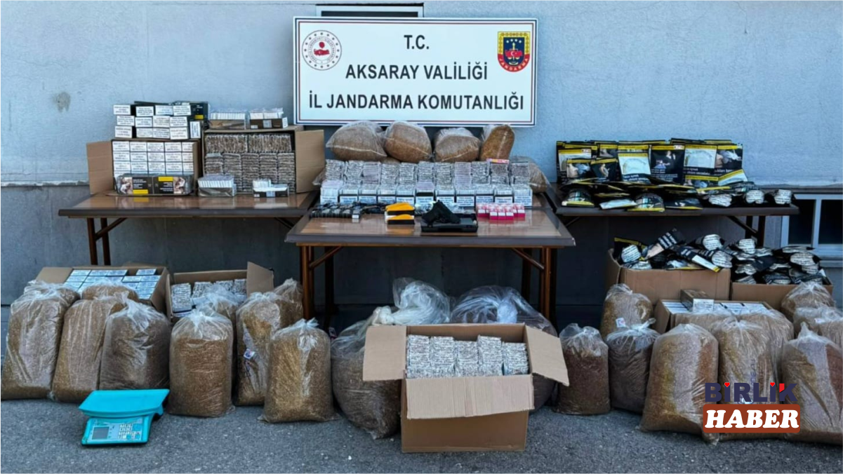 Aksaray’da 750 bin TL’lik kaçakçılık operasyonu