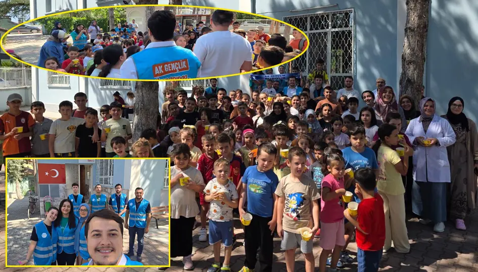 AK Parti Burdur il gençlik kollarından Kur’an Kursu öğrencilerine serinleten sürpriz