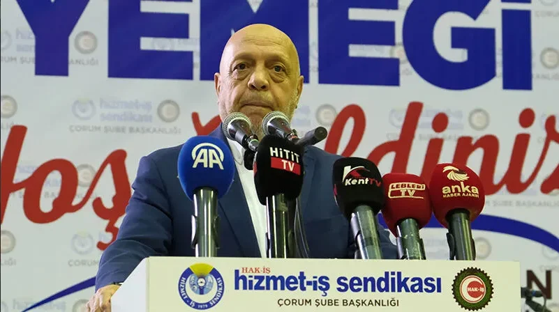 HAK-İŞ Başkanı Mahmut Arslan Çorum’dan seslendi:  “Vergi Reformu şart”