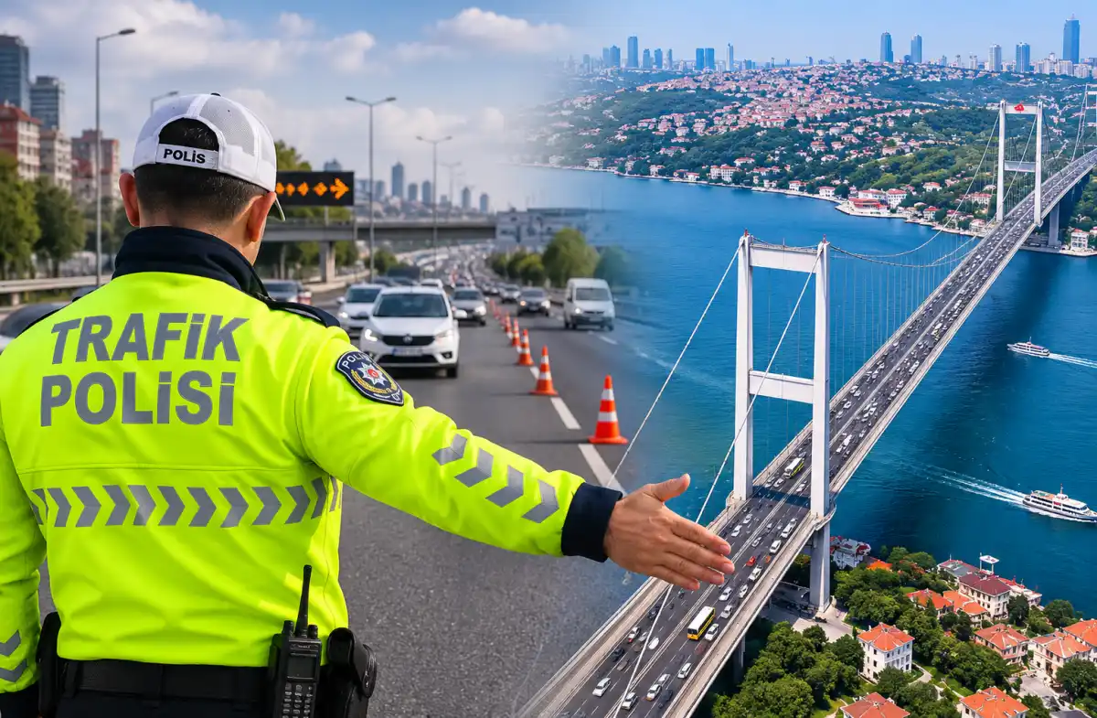 İstanbul’da 15 Temmuz Şehitler Köprüsü yönünde gece saatlerinde trafik düzenlemesi