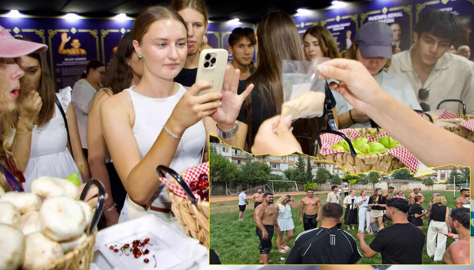 Korkuteli’de geleneksel güreş kültürü turistlerle buluştu