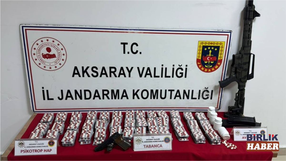 Aksaray’da uyuşturucu operasyonu: 3 bin 433 hap ele geçirildi