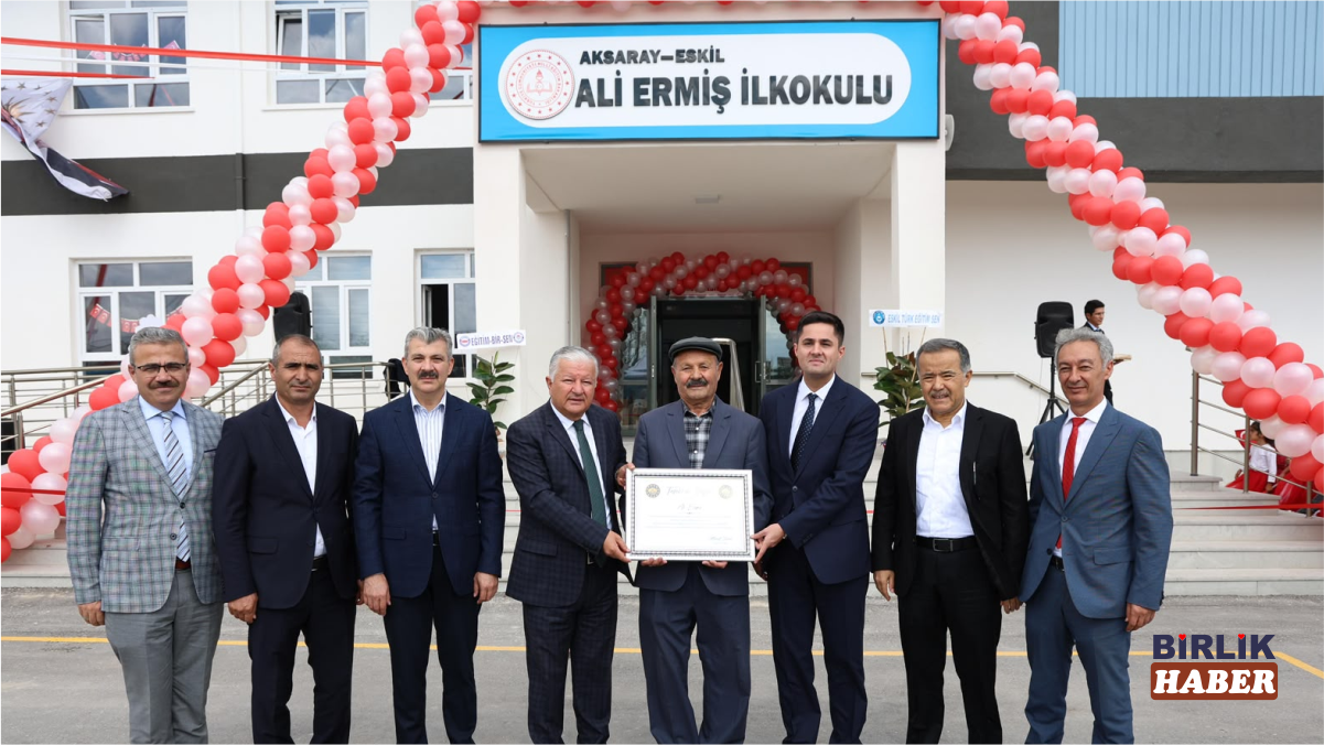 Eskil’de Ali Ermiş İlkokulu Hizmete Açıldı