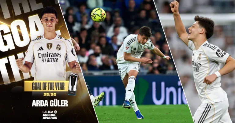 La Liga’dan Arda Güler’e ‘sezonun en güzel golü’ ödülü