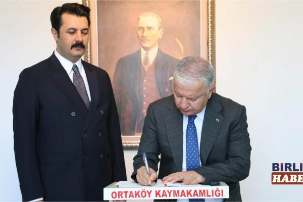 Vali Duru’dan Ortaköy Kaymakamı Mehmet Bek’e ziyaret