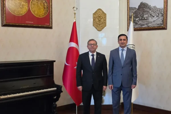 Vali Ziya Polat, Başkonsolos Goşgar Zeynalov ile bir araya geldi