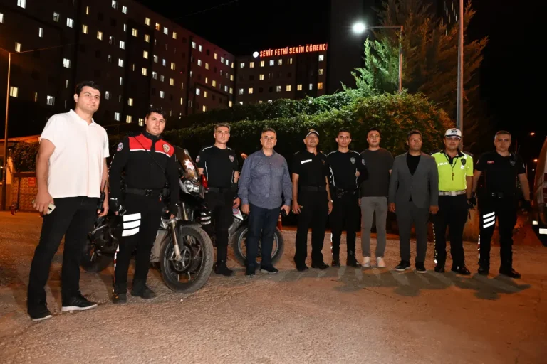 Elazığ’da üniversite ve öğrenci yurtları çevresinde güvenlik uygulaması