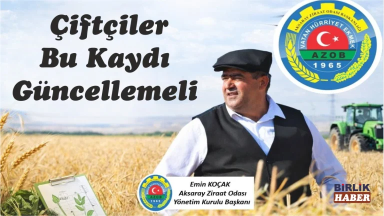 Aksaraylı Çiftçilere B-Reçete Uyarısı: Kayıtlarını Güncellemeyen İlaç Alamayacak