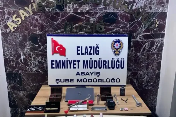 Elazığ’da 7 milyon liralık ziynet eşyası hırsızlığında 4 tutuklama