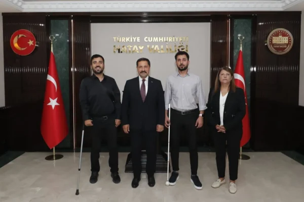 Vali Masatlı, Engelsiz Dünya Federasyonu heyeti ile görüştü
