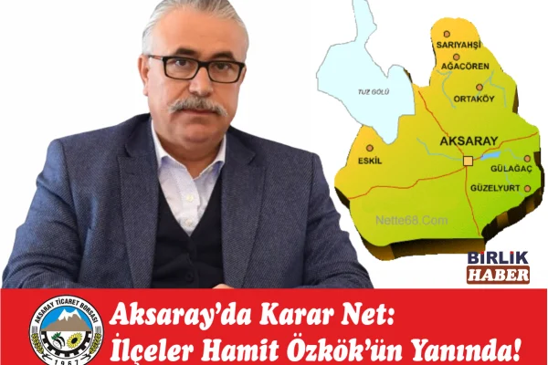 Aksaray’da Karar Net: İlçeler Hamit Özkök’ün Yanında!