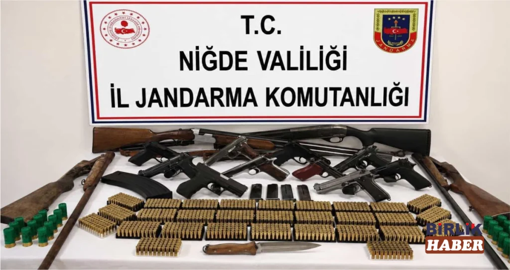 Aksaray, Konya ve Niğde’de Eş Zamanlı Silah Operasyonu