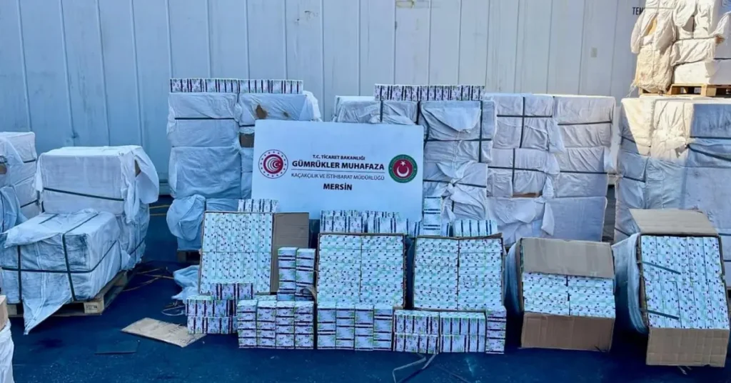 Mersin Limanı’nda 5 milyar liralık kaçak ilaç operasyonu