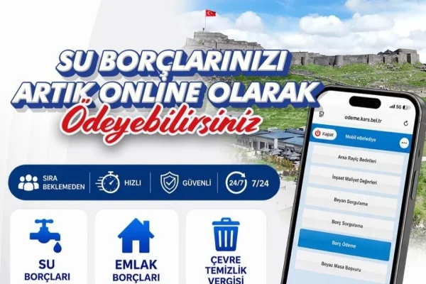 Kars Belediyesi’nden online ödeme kolaylığı