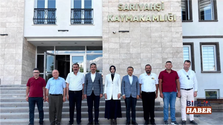 AK Parti Heyetinden Sarıyahşi Kaymakamı Arıkan’a Ziyaret