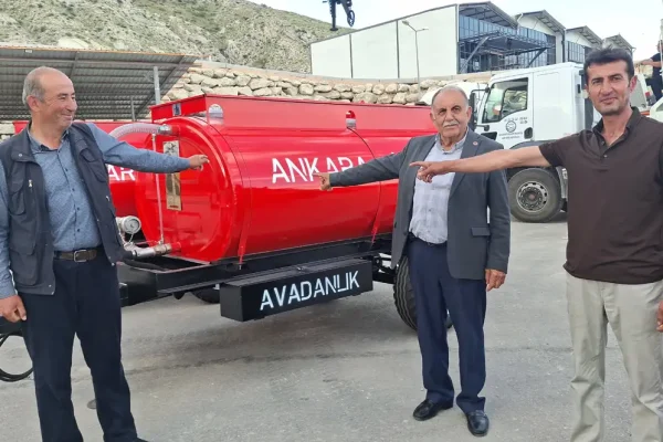 Beypazarı’ndaki 59 mahalleye yangınlara karşı su tankeri desteği
