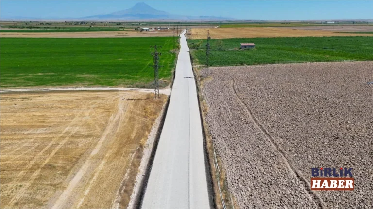 Sultanhanı’nda 7 kilometrelik yol yenilendi