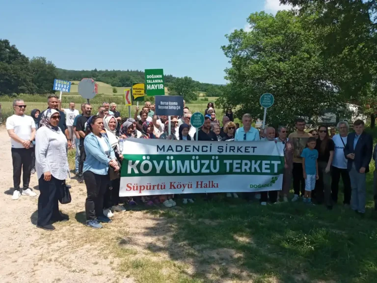 DOĞADER İnegöl’de Maden Faaliyetlerine Karşı Basın Açıklaması Yaptı