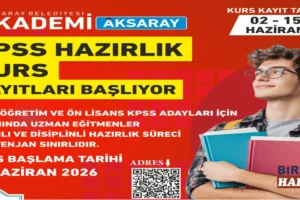 Akademi Aksaray’dan KPSS Adaylarına Ücretsiz Eğitim Desteği