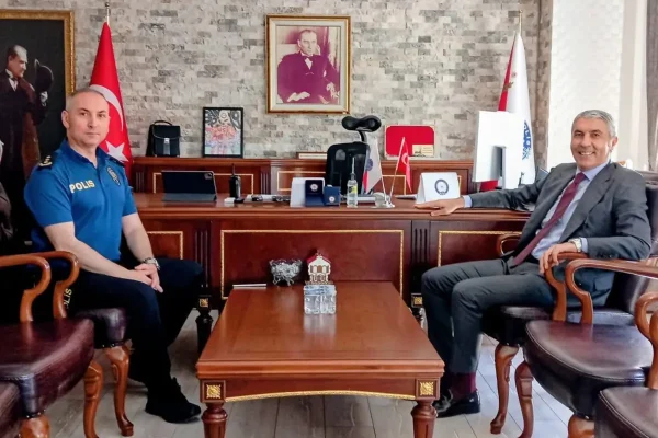 Kaymakam’dan yeni emniyet müdürüne ziyaret