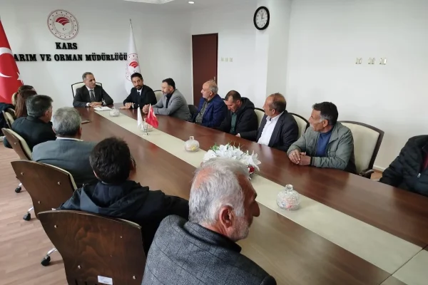 Kars Damızlık Sığır Yetiştiricileri Birliği’nden Tarım İl Müdürlüğü’ne ziyaret