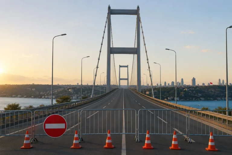 15 Temmuz anma programı için köprü çift yönlü kapatıldı