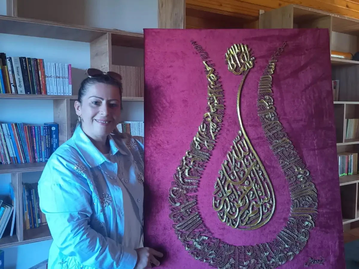 Geleneksel el sanatlarından olan “filografi “ kursuna yoğun ilgi