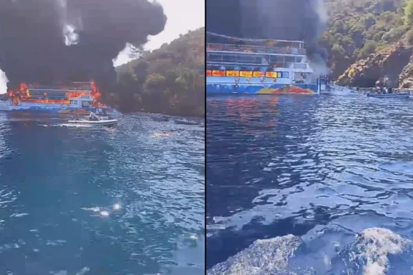 Fethiye’de gezi teknesinde yangın dehşeti