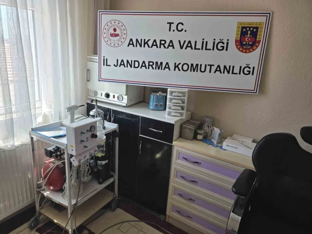 Ankara’da sahte diş doktoruna operasyon yapıldı