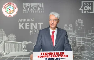 Teknikerler Konfederasyonu kuruluşu basın açıklamasında; ‘Meslek Odası’ talep etti