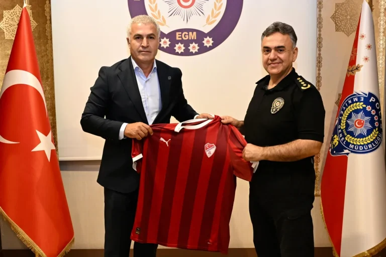 Başkan Ahmet Toprak’tan Emniyet Müdürü Aydın Karan’a ziyaret