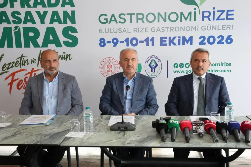 “Gastronomi Rize” günleri 8-11 Ekim tarihleri arasında Rize’de başlıyor…