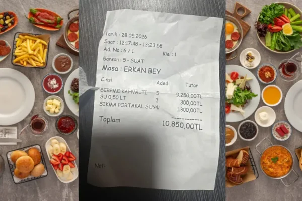 Gurbetçi aile Gölbaşı’nda kahvaltı fiyatına isyan etti