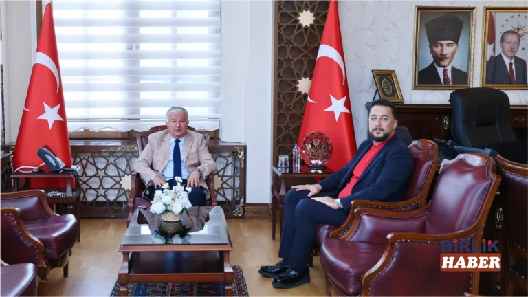 Aksaray Müteahhitler Birliği Başkanı Güneş’ten Vali Murat Duru’ya ziyaret