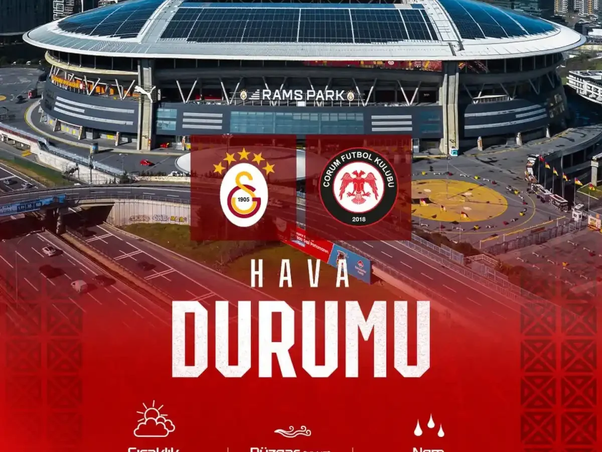 Galatasaray–Arca Çorum FK maçı bugün saat 21.30’da RAMS Park’ta oynanacak