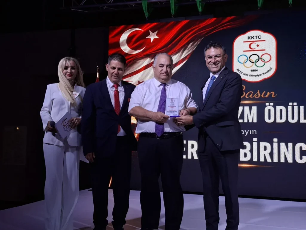 TİMBİR Yüksek İstişare Kurulu Üyesi Ertan Birinci’ye KKTC Milli Olimpiyat Komitesi’nden ödül