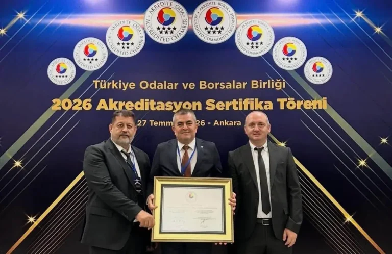 Dörtyol TSO’na akreditasyon sertifikası