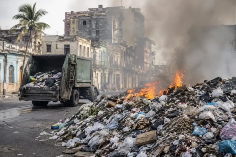Yakıt krizi Havana’yı çöple kapladı: Hastalık riski büyüyor