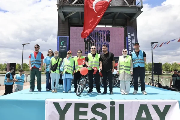 Çorum’da pedallar sağlıklı yaşam için çevrildi