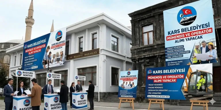 Kars Belediyesi’nden istihdam atağı: mühendis ve operatör alımı yapılacak