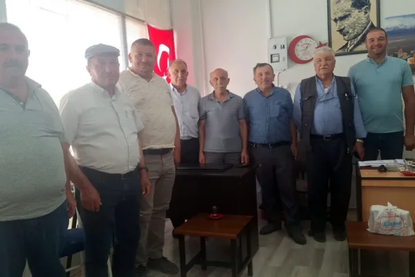 DP İlçe Başkanı Enver Atak’tan Muhtarlar Derneği Başkanı ile bir araya geldi