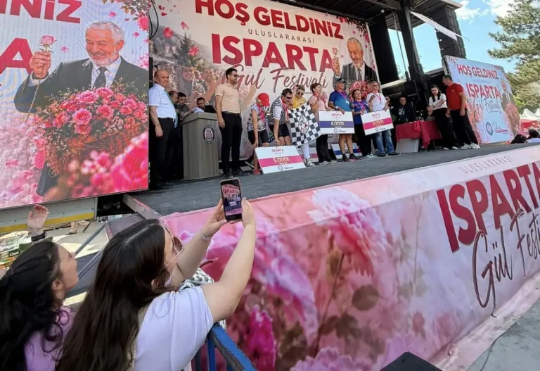 Gül festivali’nde spor şöleni