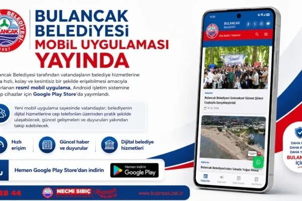 Bulancak Belediyesi artık mobil uygulamada