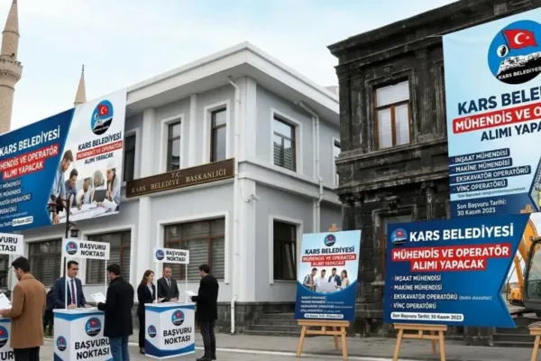 Kars Belediyesi’nden istihdam atağı: mühendis ve operatör alımı yapılacak